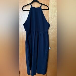 Boden halter top navy blue dress size 20-22r new